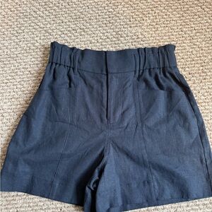 Simply Vera Vera Wang High-Waist Navy Blue Elastic-Waist Shorts